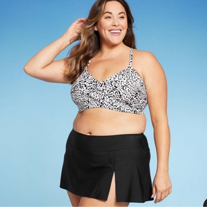 Kona Sol Skirtini Swim Skirt‎ Black Size 20W